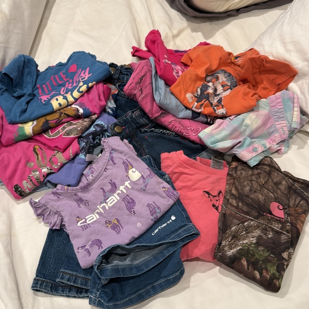 Large Carhartt bundle! 
18 items! 2/3T